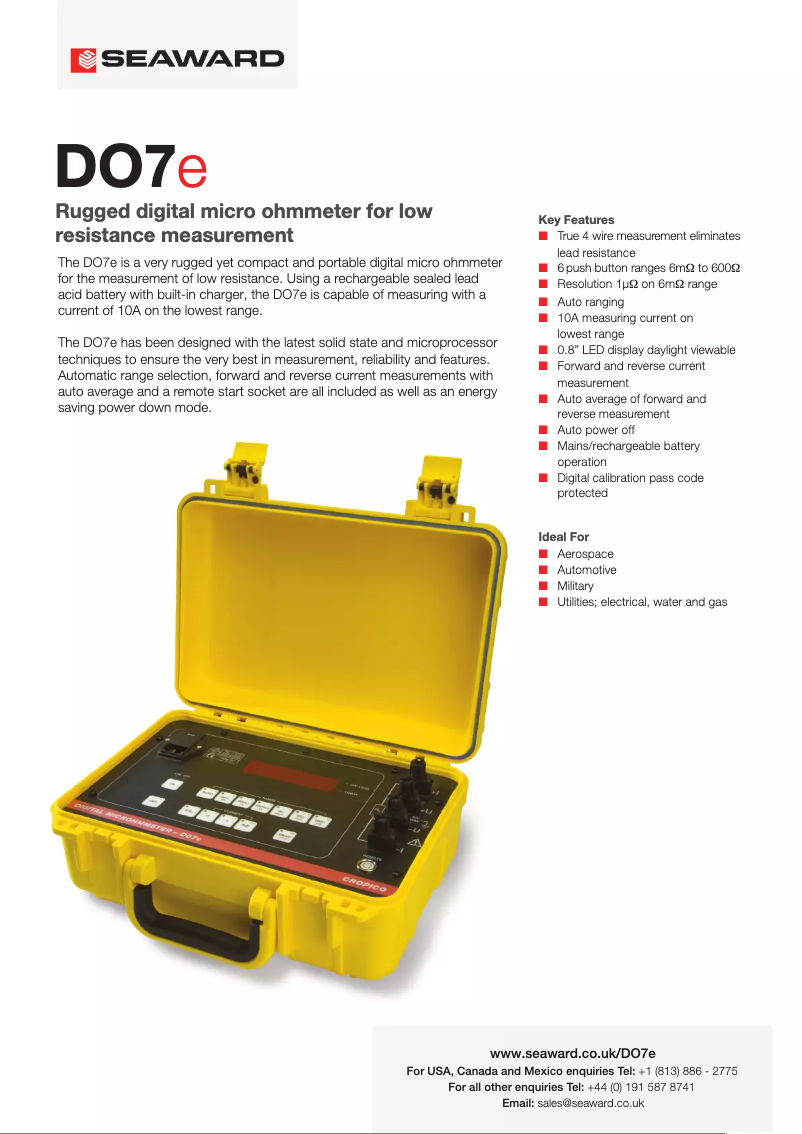 Page n°1 - Fiche technique Cropico DO7e