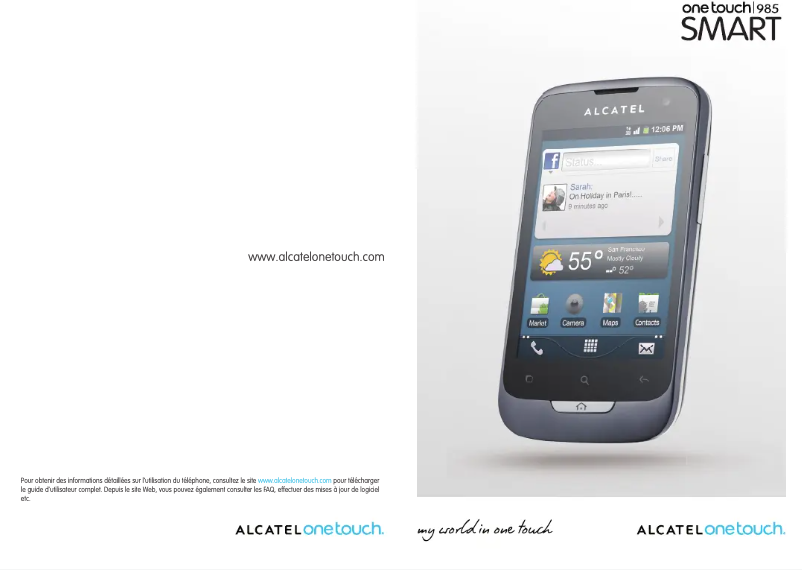 Page n°1 - Manuel utilisateur Alcatel One Touch 985