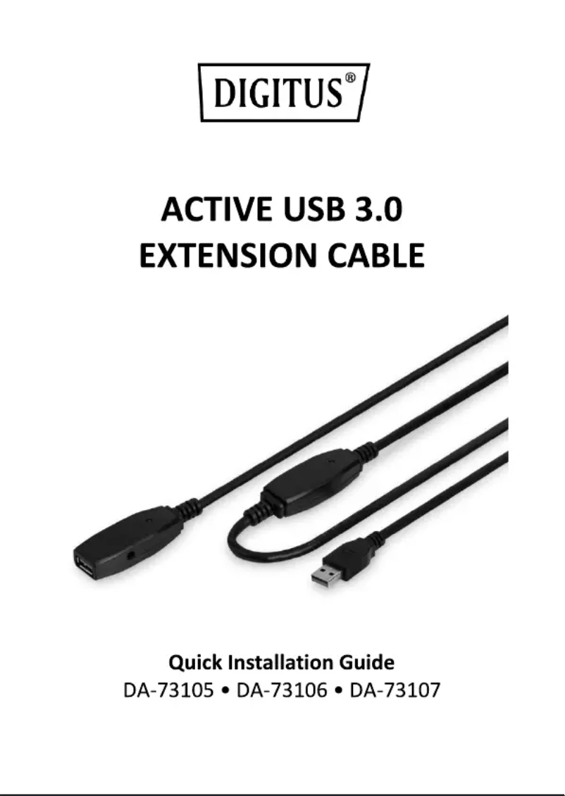 Page 1 de la notice Manuel utilisateur Digitus DA-73107