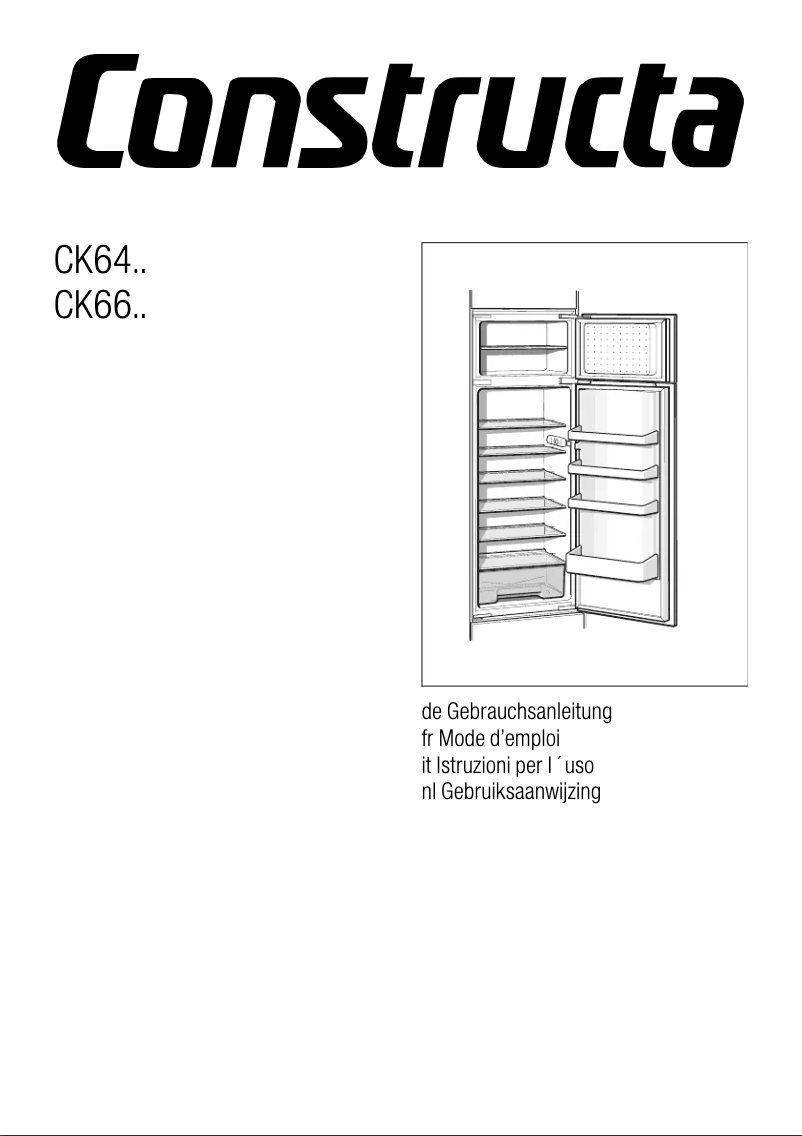 Image de la première page du manuel de l'appareil CK64544
