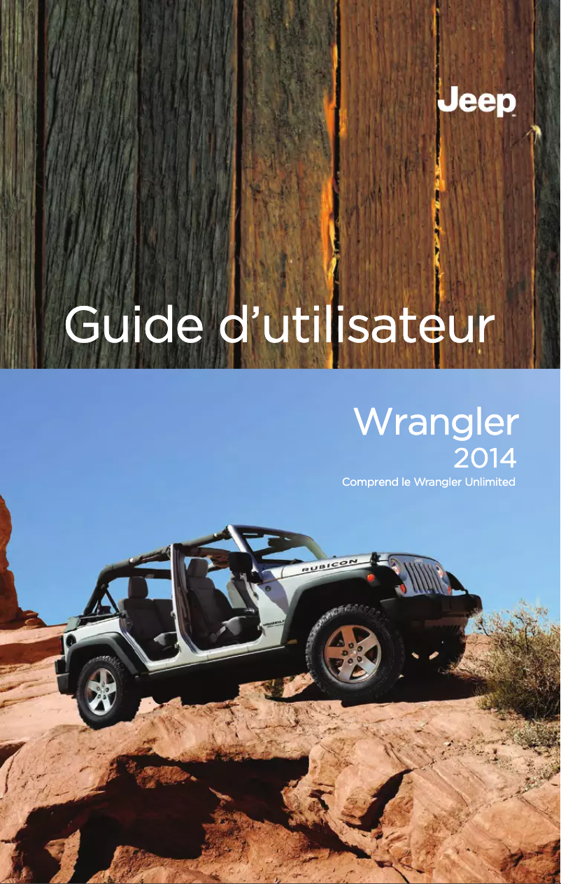 Page 1 de la notice Manuel utilisateur Jeep Wrangler (2014)
