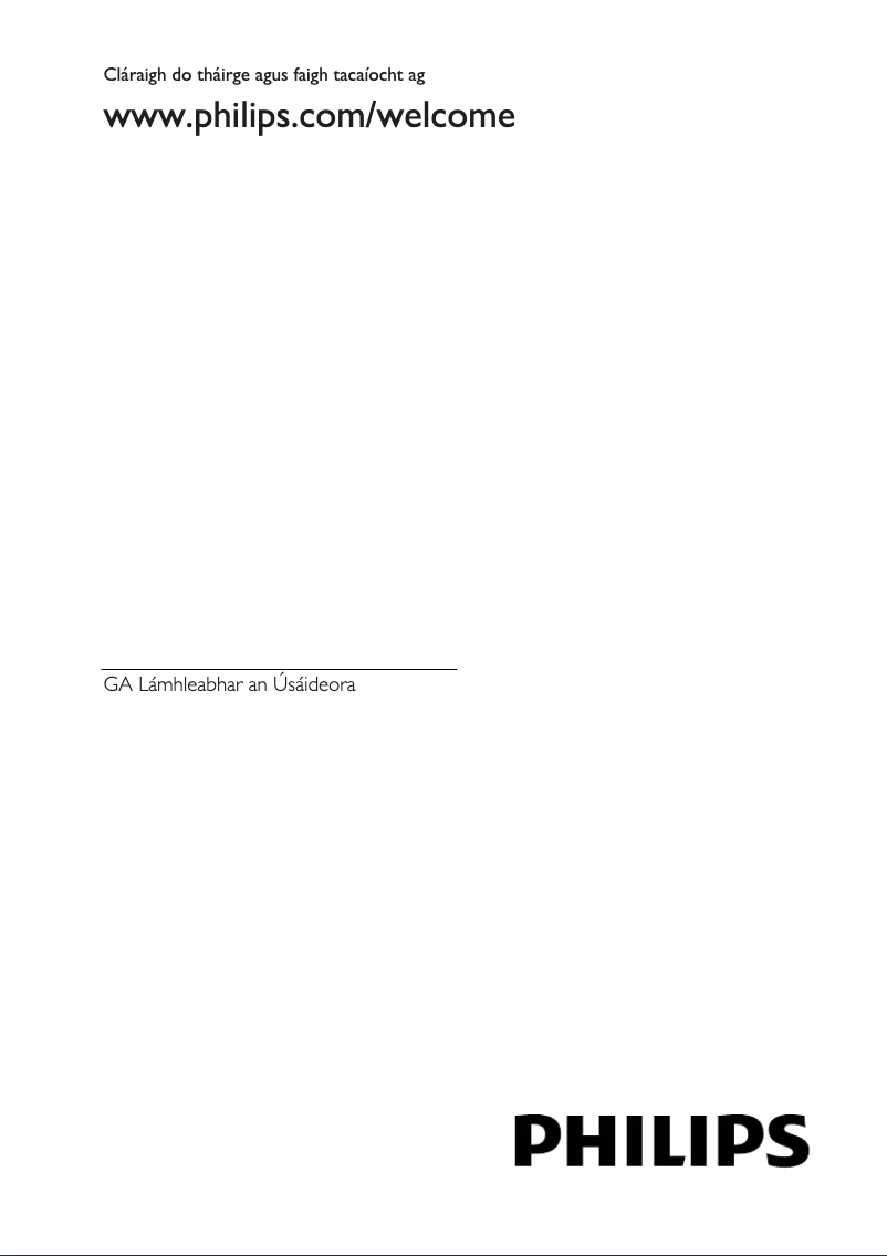 Page 1 de la notice Manuel utilisateur Philips 40PFL4418H