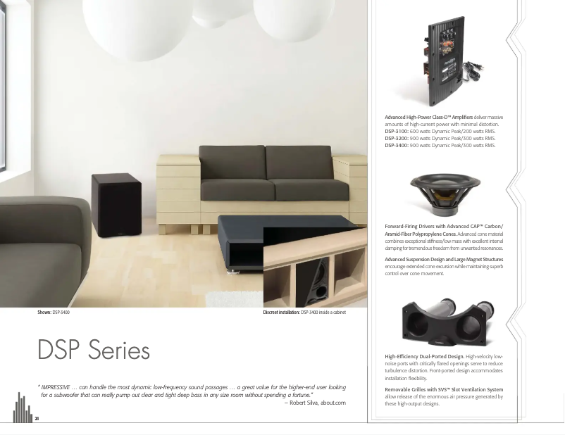 Page 1 de la notice Manuel utilisateur Paradigm DSP-3100