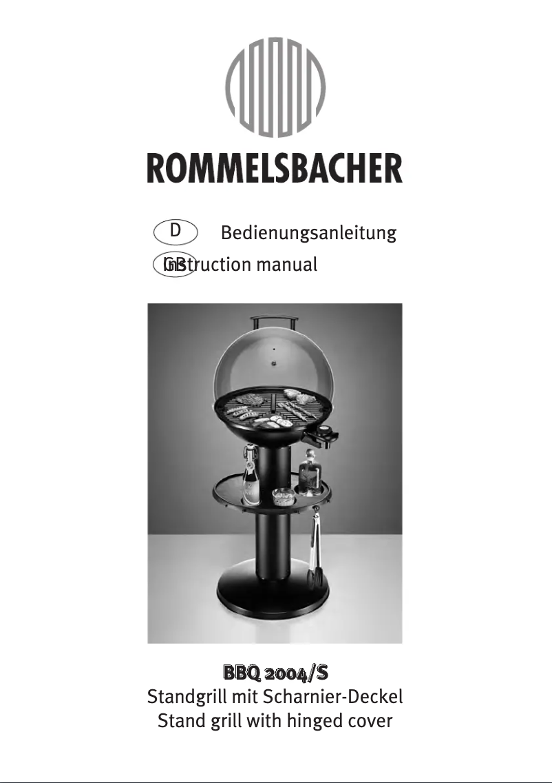 Página 1 del manual Manual de usuario Rommelsbacher BBQ 2004