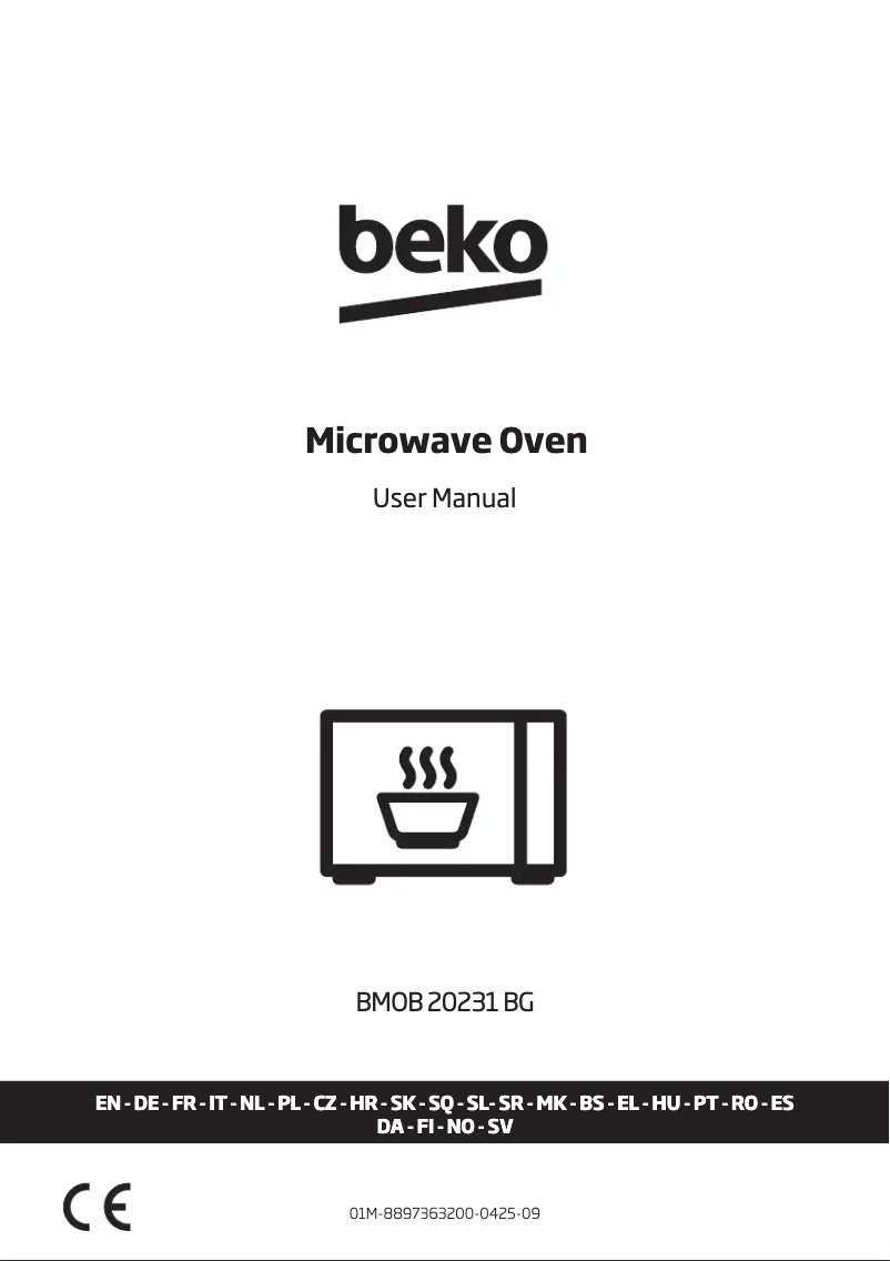 Page 1 de la notice Manuel utilisateur Beko BMOB 20231 BG