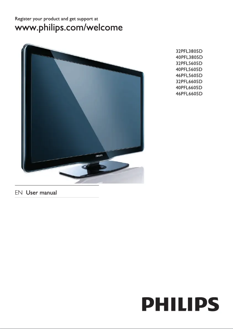 Image de la première page du manuel de l'appareil 32PFL6605D