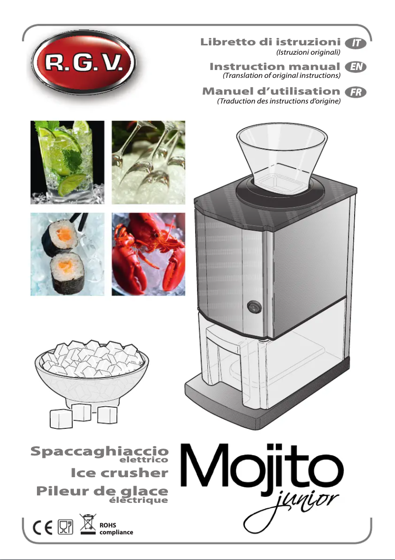 Page n°1 - Manuel utilisateur RGV Mojito Junior 110150