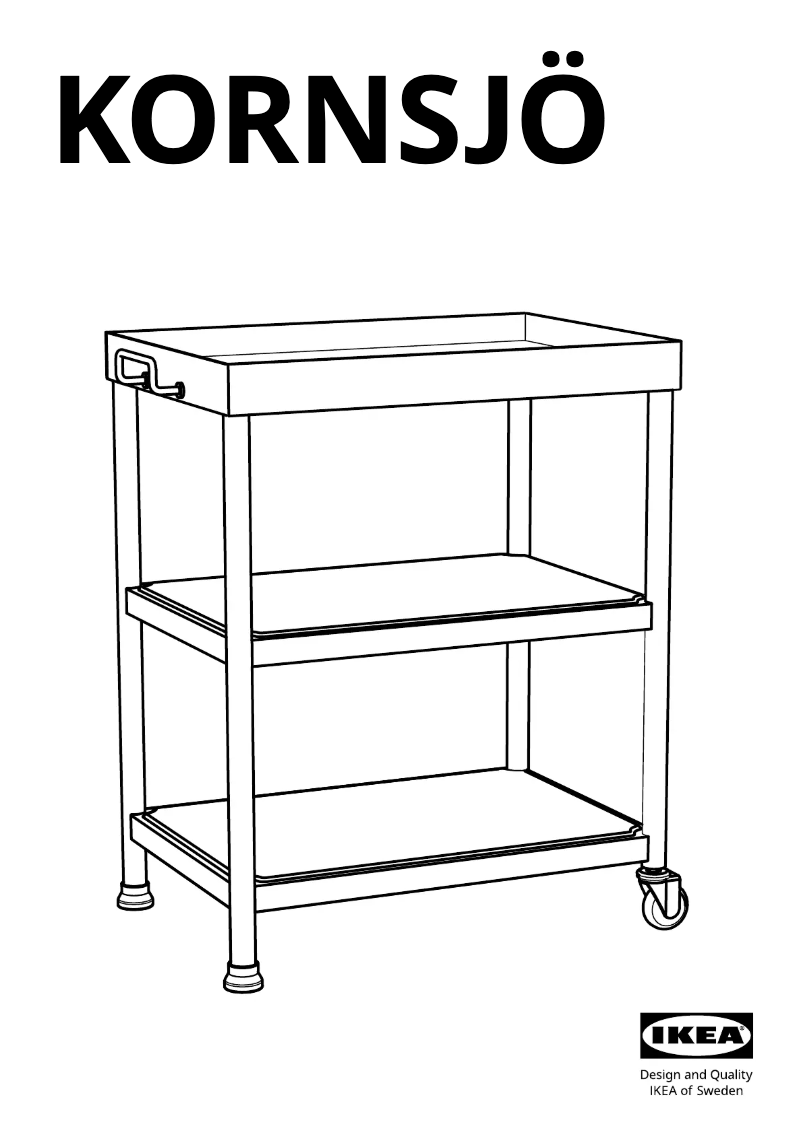 Page 1 de la notice Manuel utilisateur Ikea KORNSJÖ 704.554.12