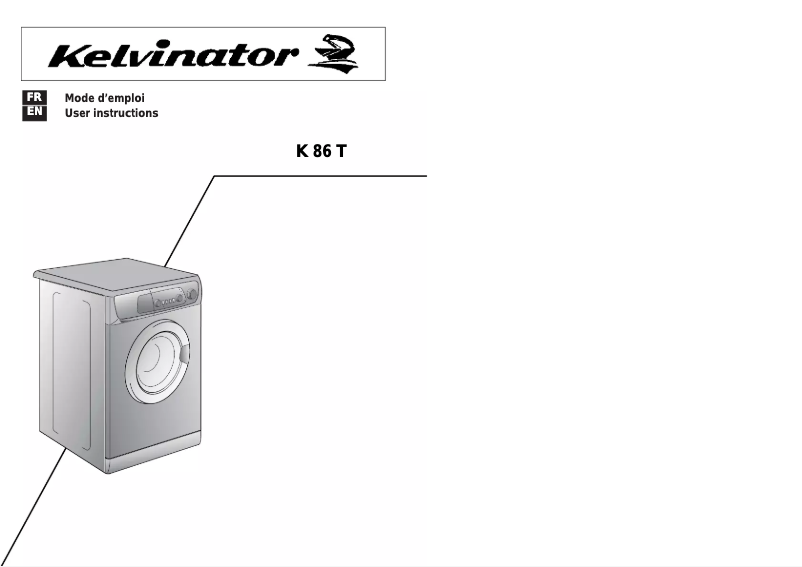 Page n°1 - Manuel utilisateur Kelvinator LB K 86T- 4S