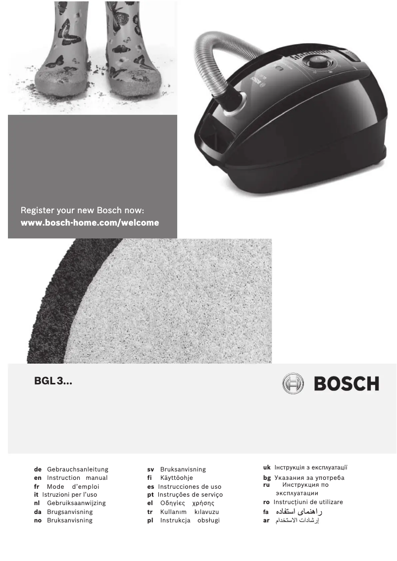 Page 1 of the manual User Manual Bosch BGL3L312