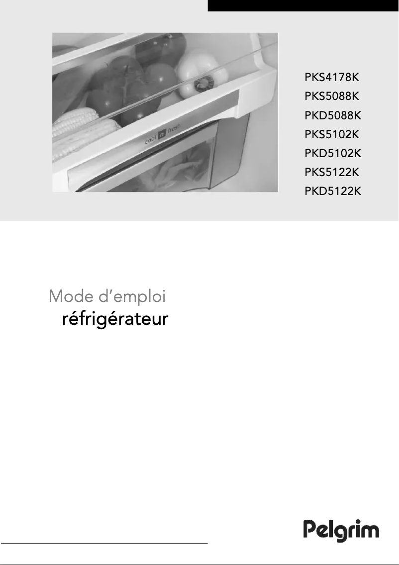 Page 1 de la notice Mode d'emploi Pelgrim PKS5122K