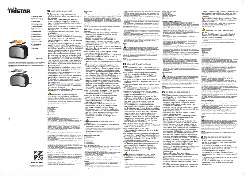 Image de la première page du manuel de l'appareil BR-1022FI