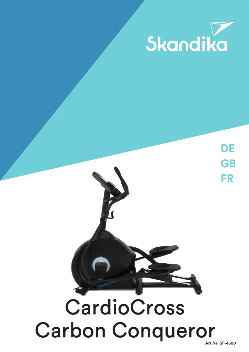 Page 1 de la notice Manuel utilisateur Skandika CardioCross Carbon Conqueror