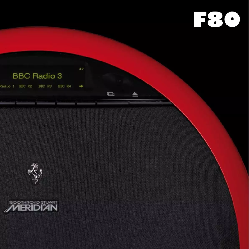 Page 1 de la notice Manuel utilisateur Meridian F80