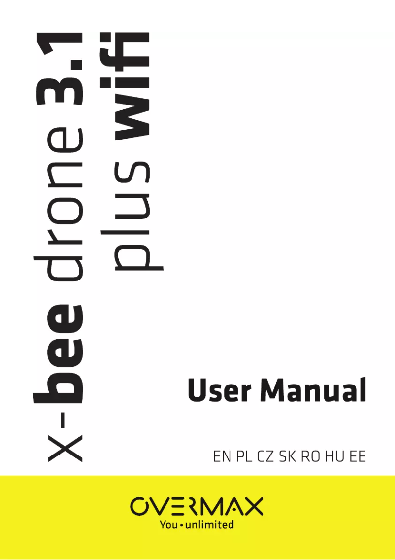 Page 1 de la notice Manuel utilisateur Overmax X-bee drone 3.1 plus wi-fi