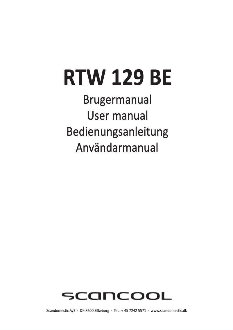 Image de la première page du manuel de l'appareil RTW 129 BE