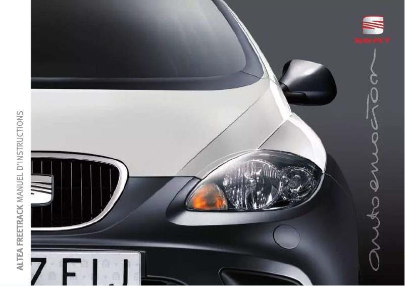 Image de la première page du manuel de l'appareil Altea Freetrack (2010)