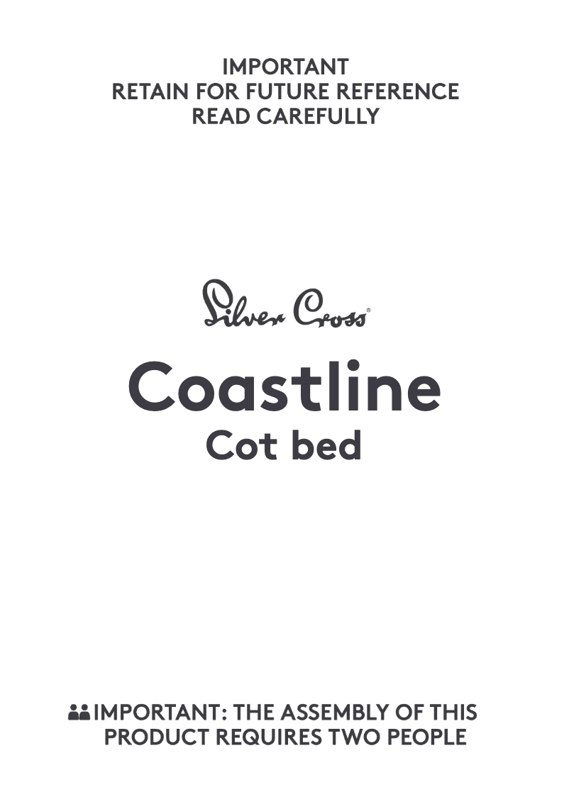 Image de la première page du manuel de l'appareil Coastline Cot Bed