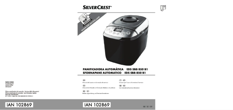 Page 1 de la notice Manuel utilisateur SilverCrest EDS SBB 850 B1