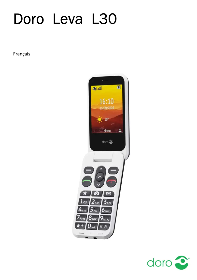 Page 1 de la notice Manuel utilisateur Doro Leva L30