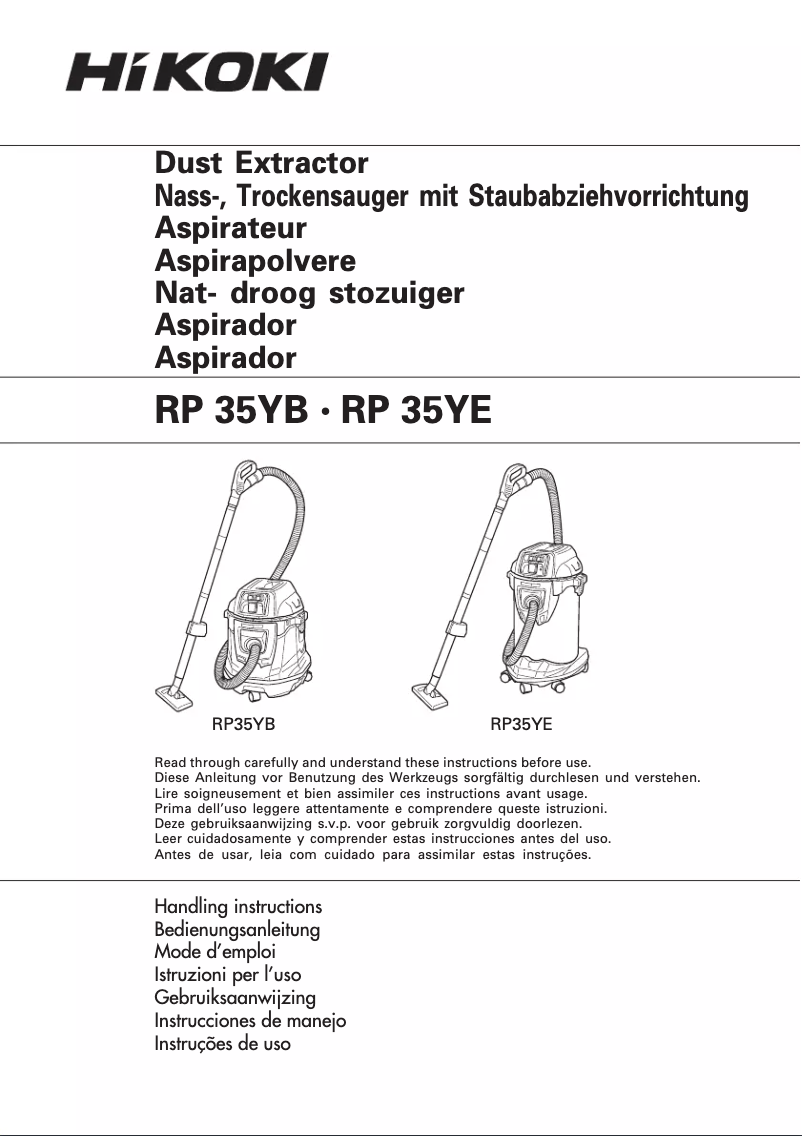 Page 1 de la notice Manuel utilisateur HiKOKI RP35YB