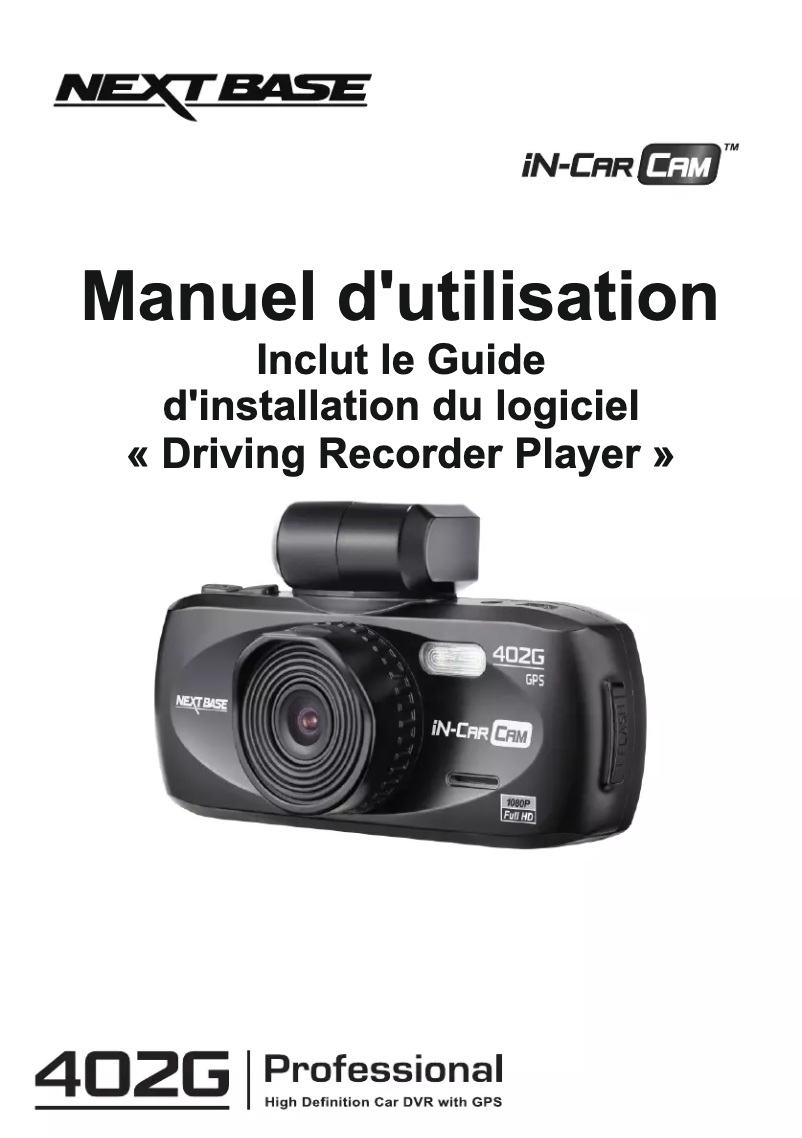 Página 1 del manual Manual de usuario Nextbase iN-CAR CAM 402G Professional