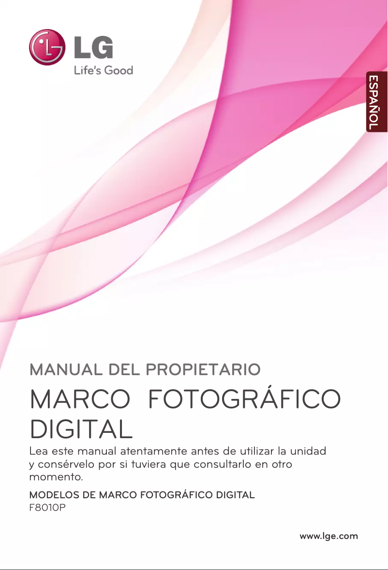 Page n°1 - Manuel utilisateur LG F8010P