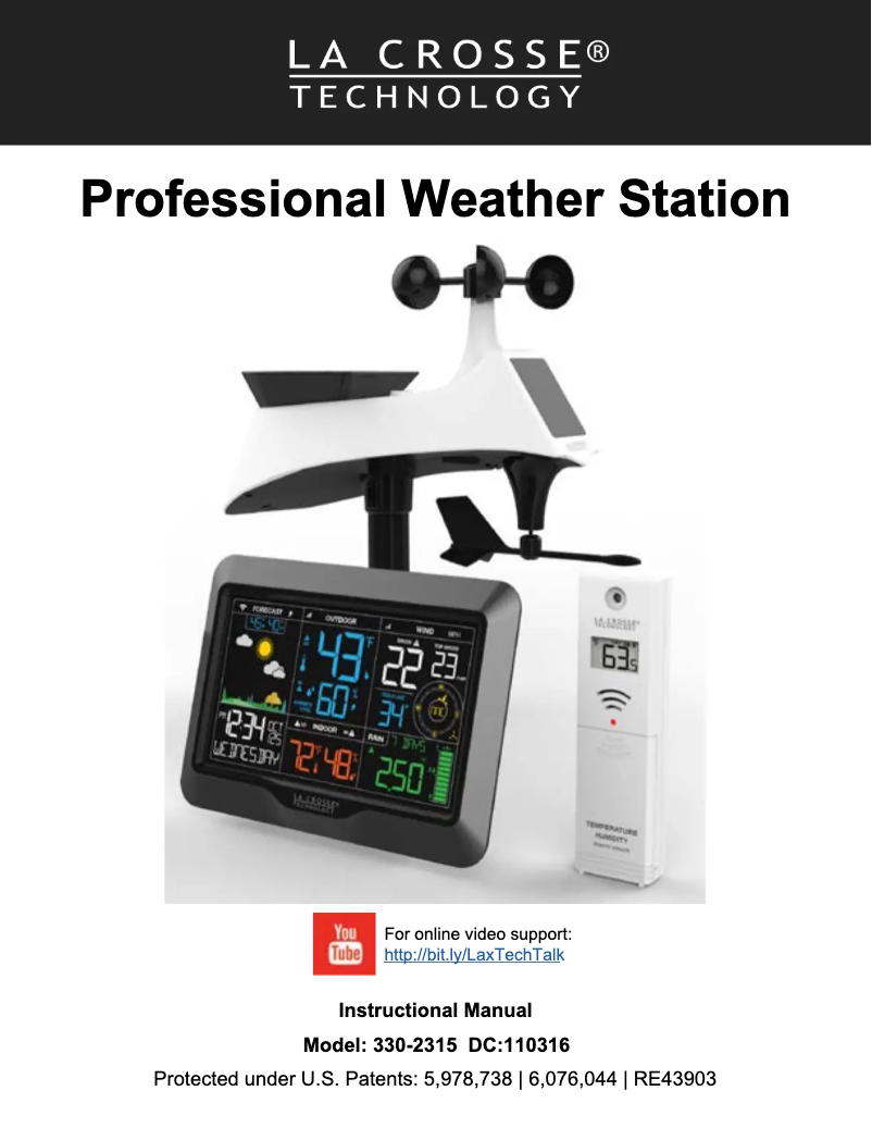 Image de la première page du manuel de l'appareil 330-2315