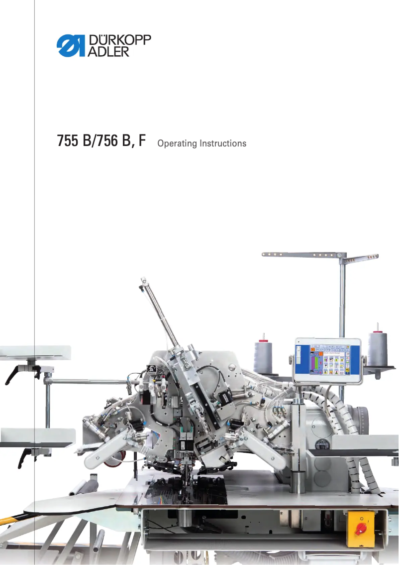 Page n°1 - Manuel utilisateur Dürkopp Adler 755 B