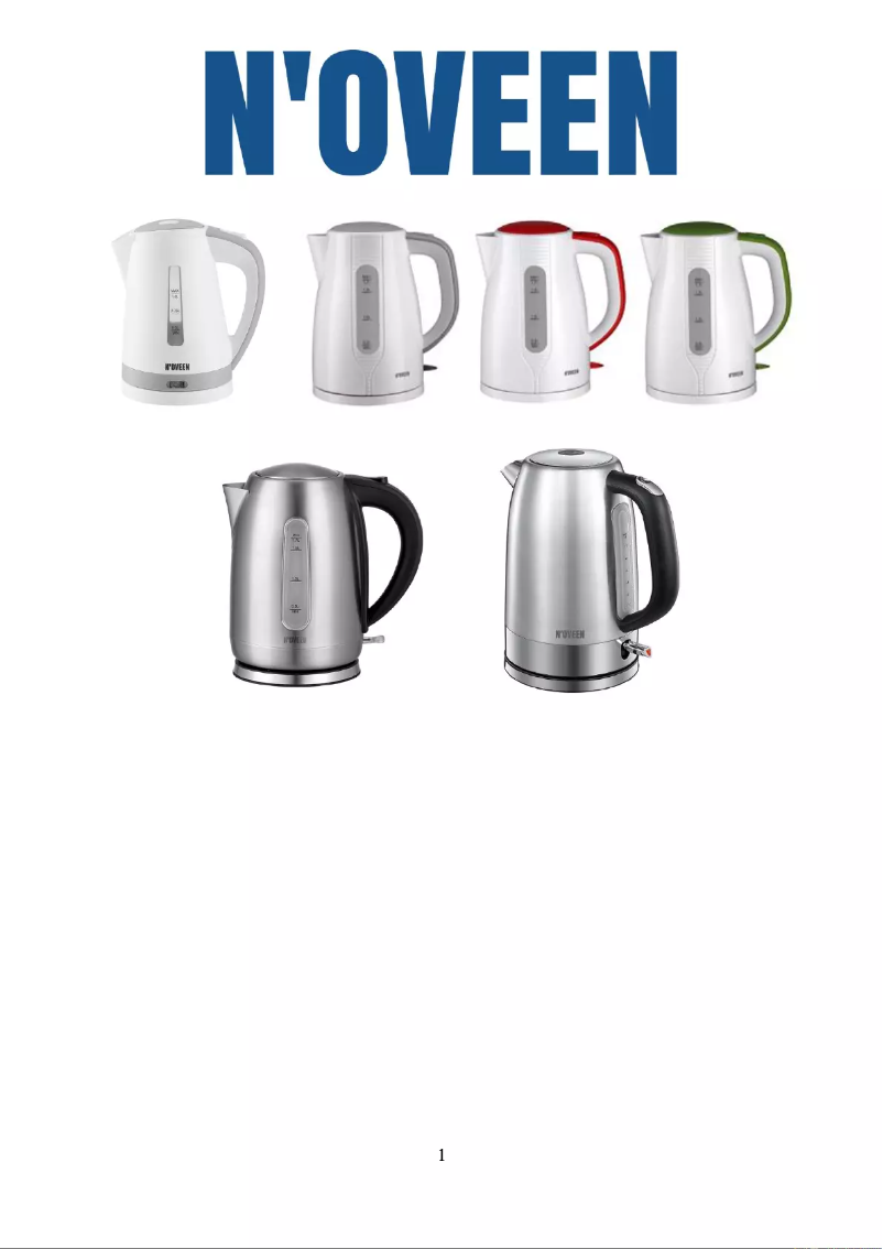 Page 1 de la notice Manuel utilisateur N'oveen EK1301