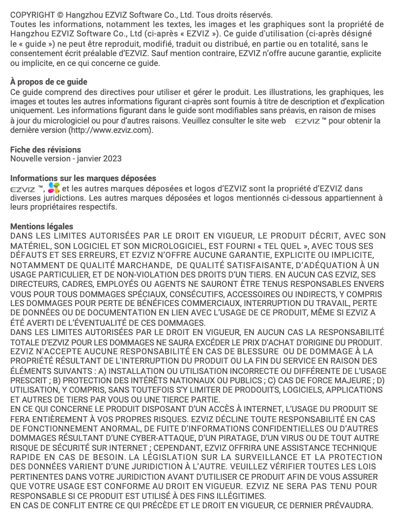 Image de la première page du manuel de l'appareil EP7