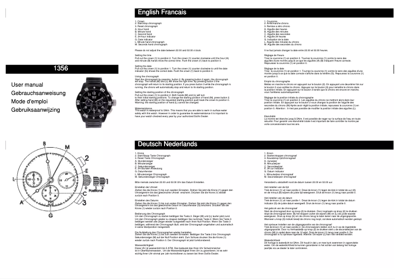 Page 1 de la notice Manuel utilisateur Davis 1356