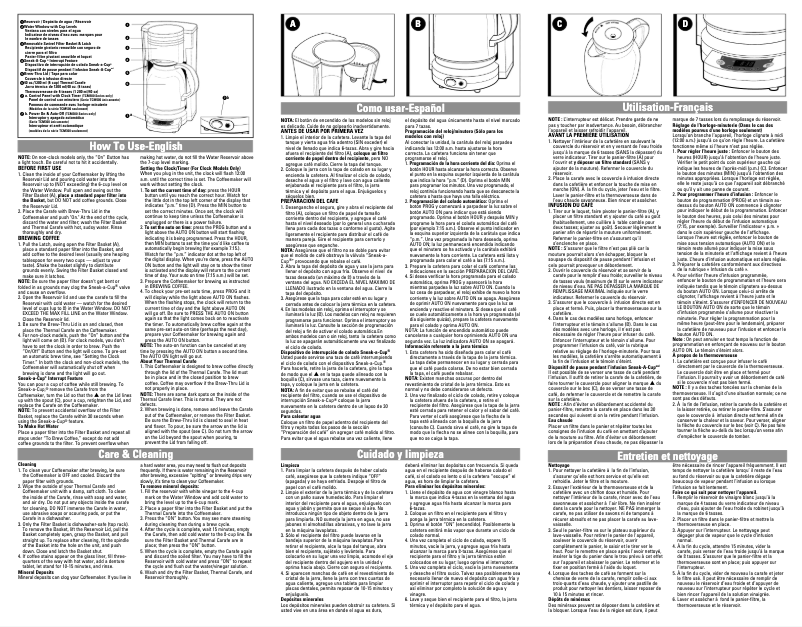 Image de la première page du manuel de l'appareil TCM508