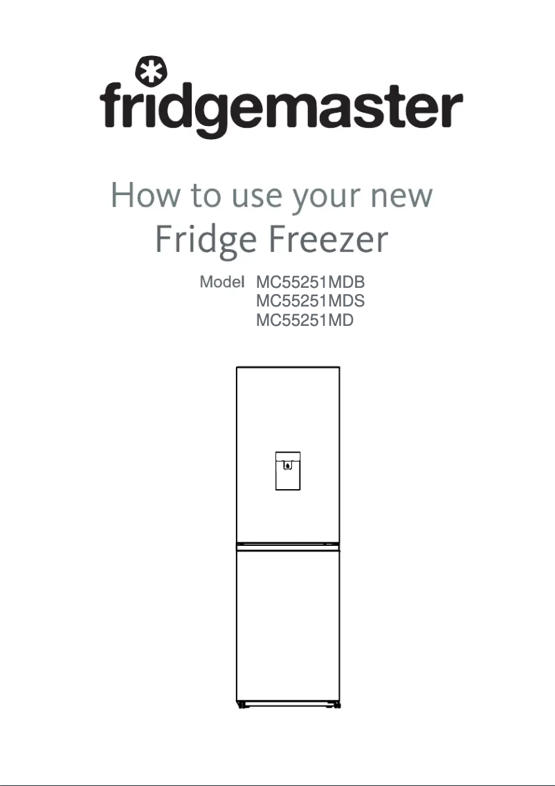 Page n°1 - Manuel utilisateur Fridgemaster MC55251MD