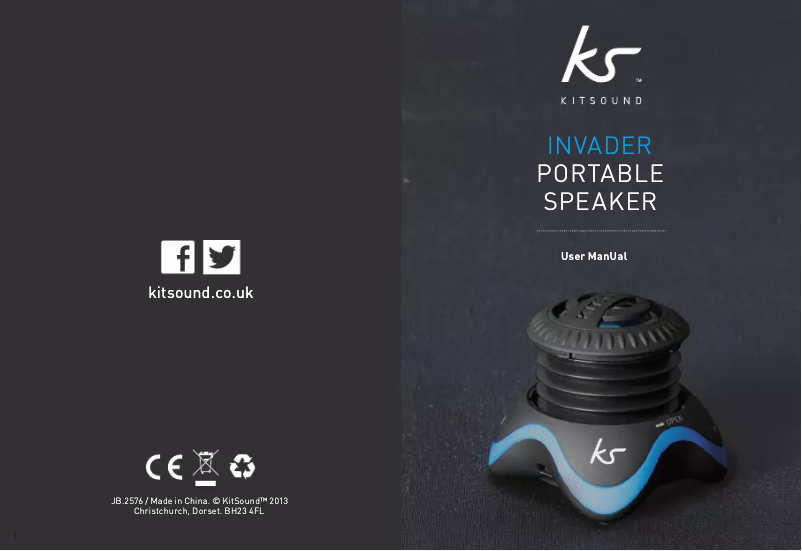 Image de la première page du manuel de l'appareil Invader