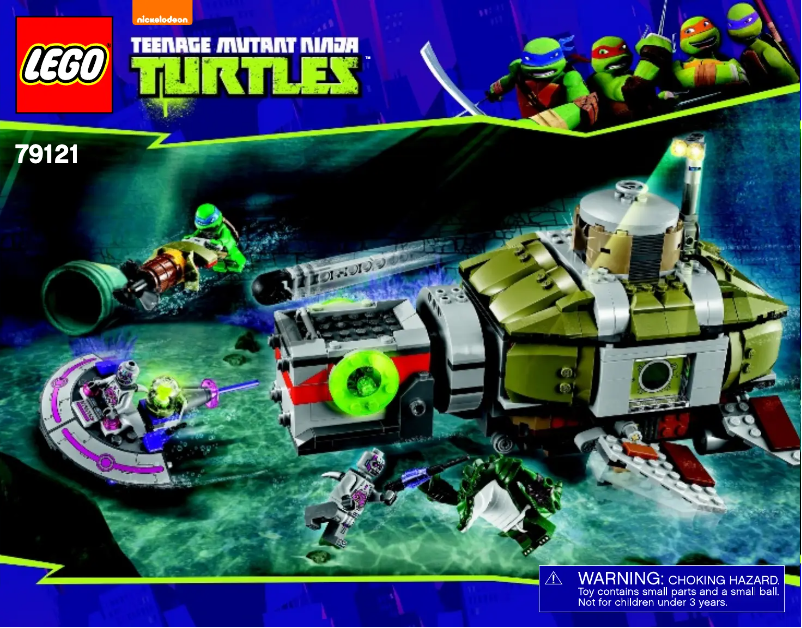 Page 1 de la notice Manuel utilisateur Lego Ninja Turtles 79121