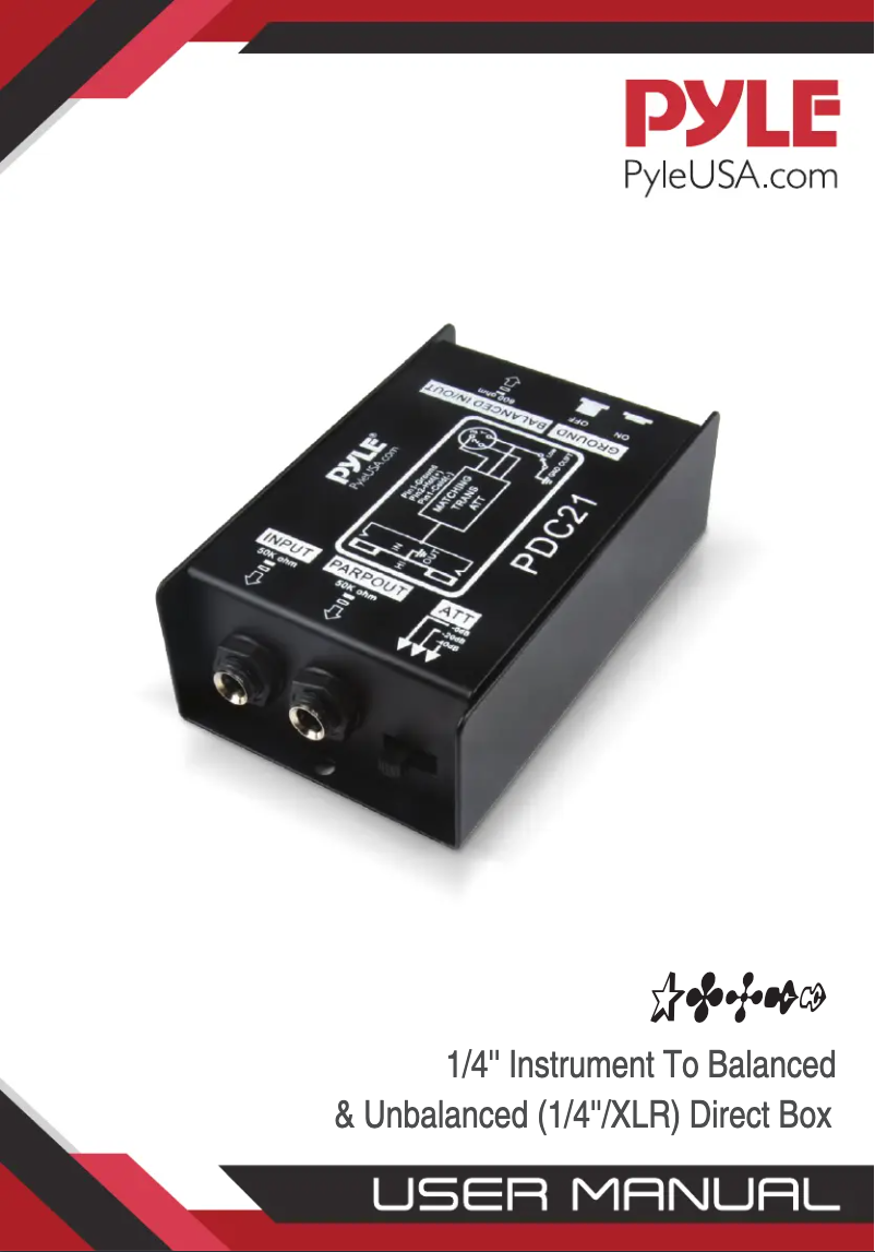 Page 1 de la notice Manuel utilisateur Pyle PDC21