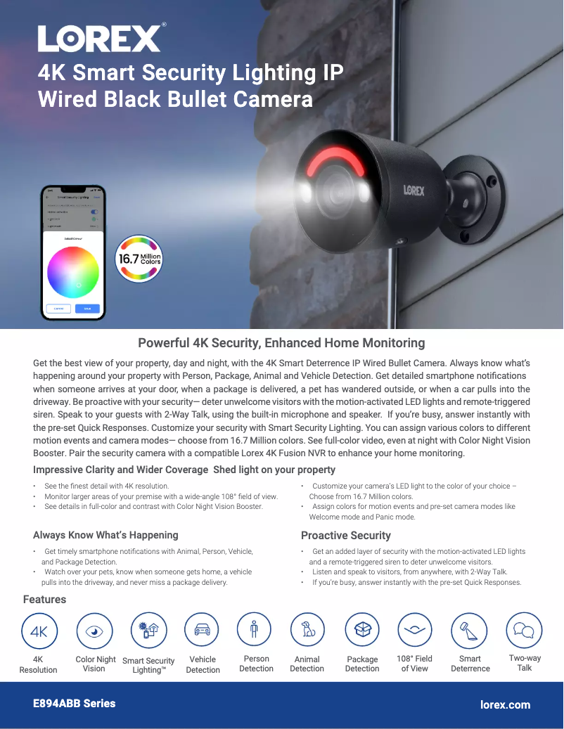 Image de la première page du manuel de l'appareil E894AB