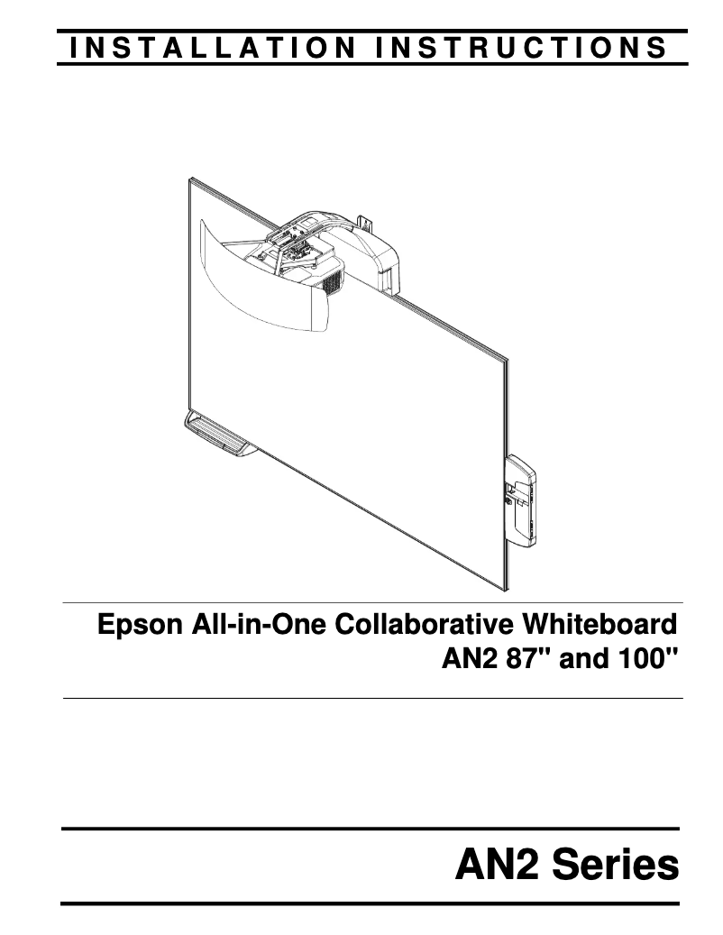 Page 1 de la notice Manuel utilisateur Epson AN2WA100