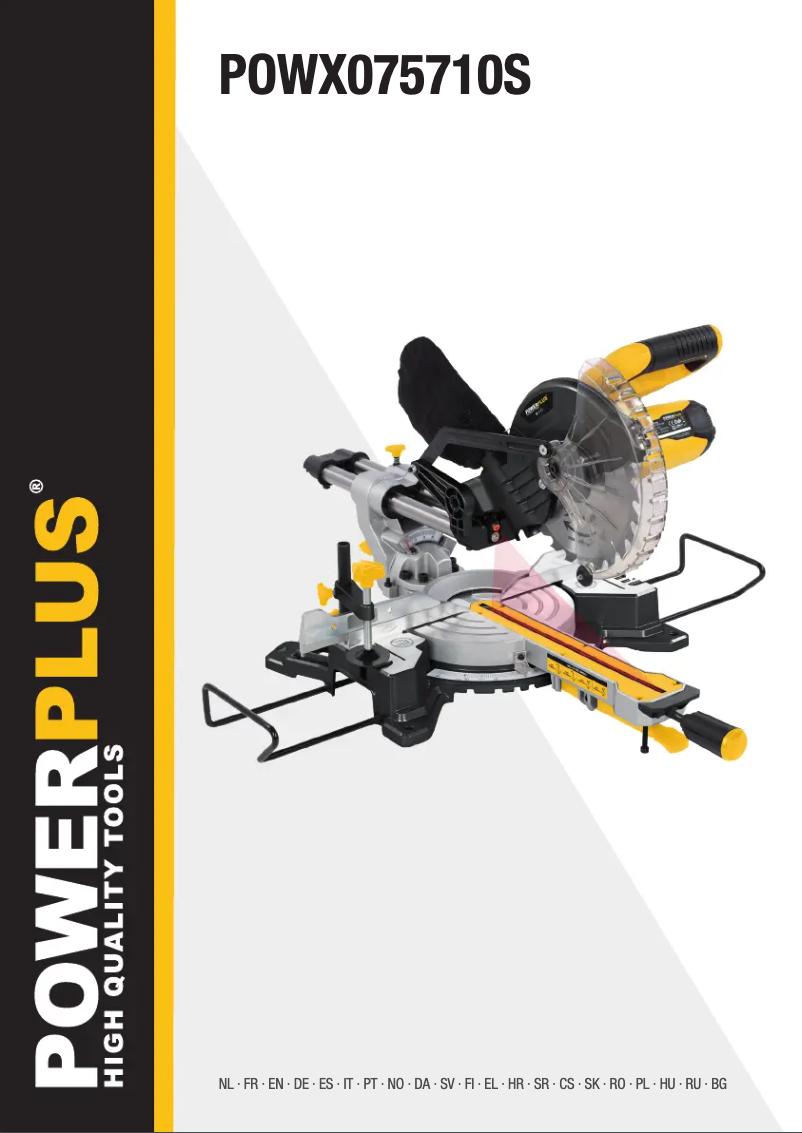 Image de la première page du manuel de l'appareil POWX075710S