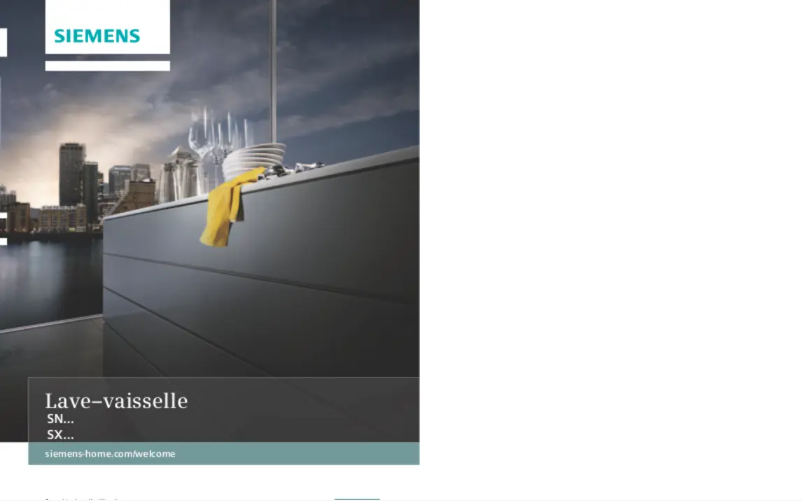 Image de la première page du manuel de l'appareil SN66T091EU