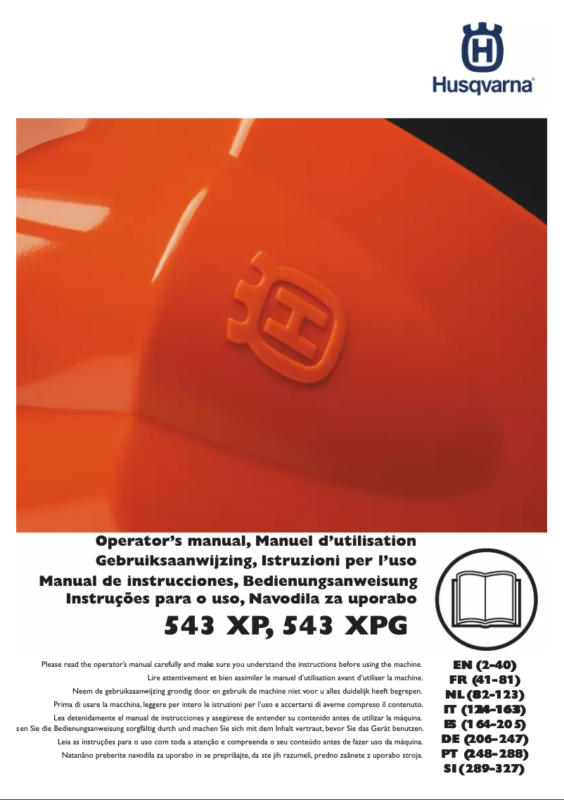 Image de la première page du manuel de l'appareil 288 XP