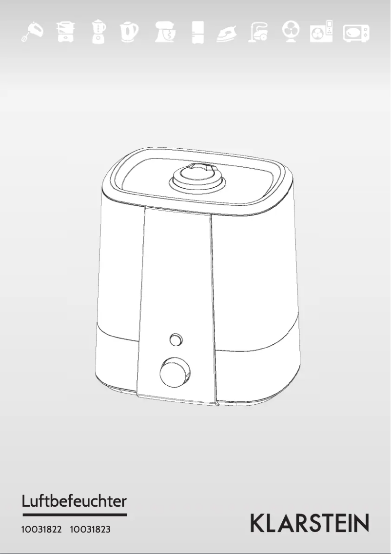 Page 1 de la notice Manuel utilisateur Klarstein 10031823