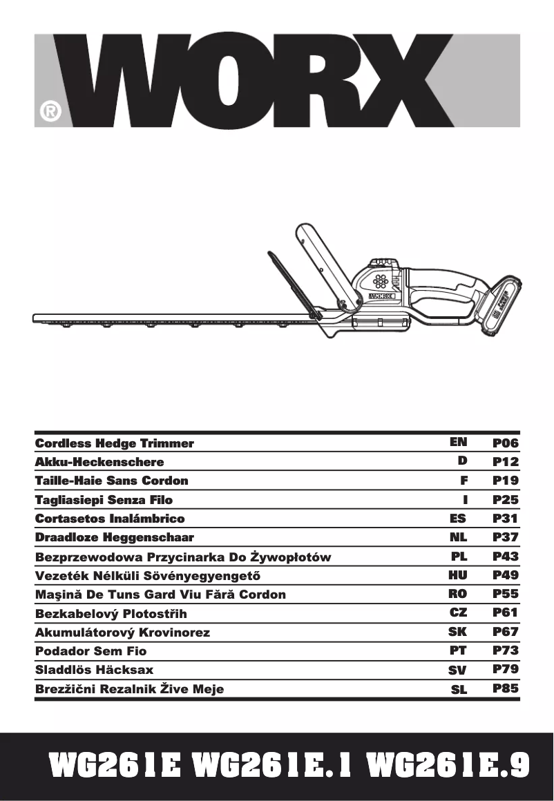 Page n°1 - Manuel utilisateur Worx WG261E.1