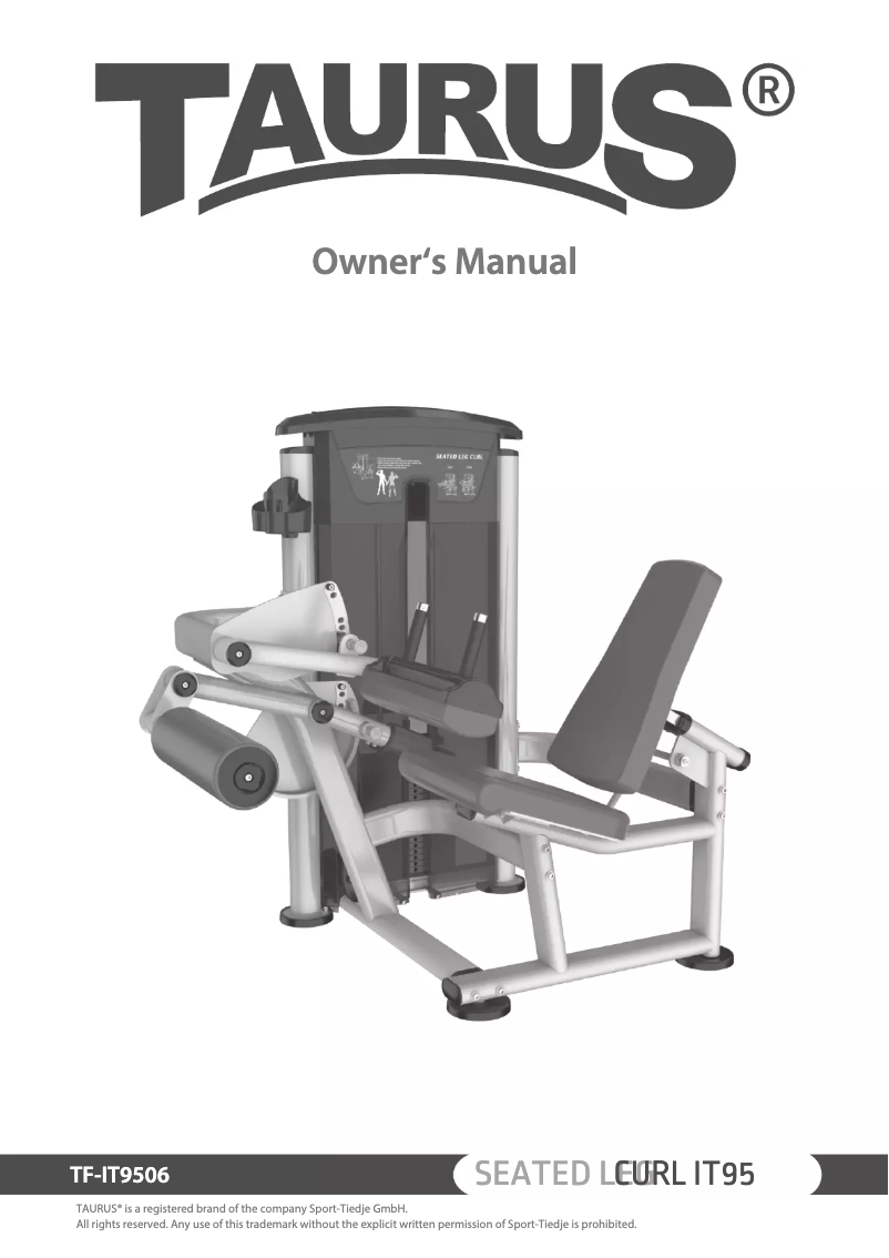 Página 1 del manual Manual de usuario Taurus Seated Leg Curl IT95