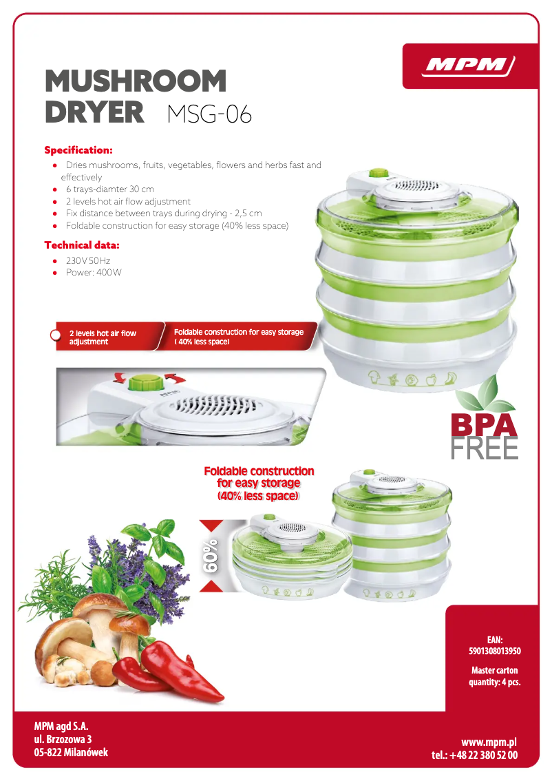 Image de la première page du manuel de l'appareil MSG06