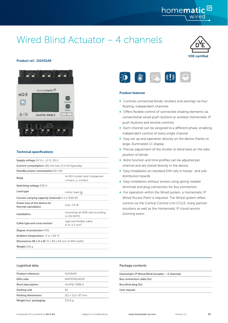 Image de la première page du manuel de l'appareil HMIPW-DRBL4