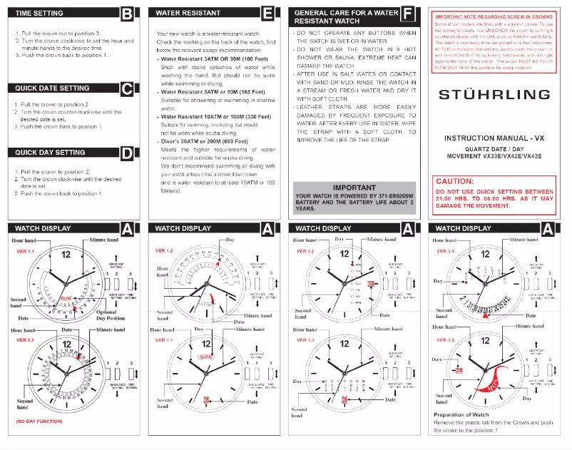 Image de la première page du manuel de l'appareil Aviator 452