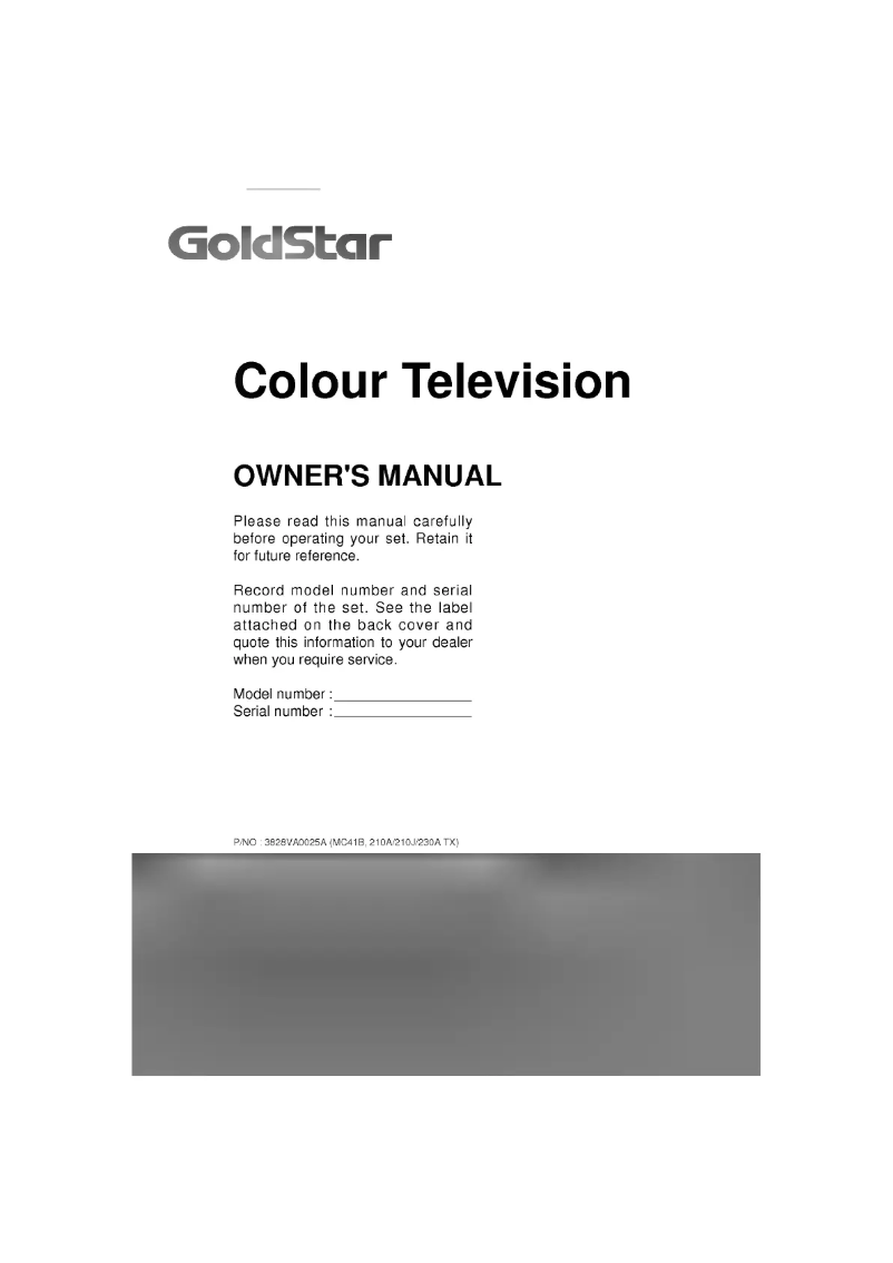 Page 1 de la notice Manuel utilisateur LG CF-21E60B