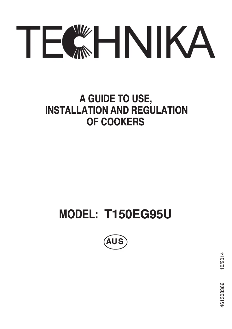 Page 1 de la notice Manuel utilisateur Technika T150EG95U